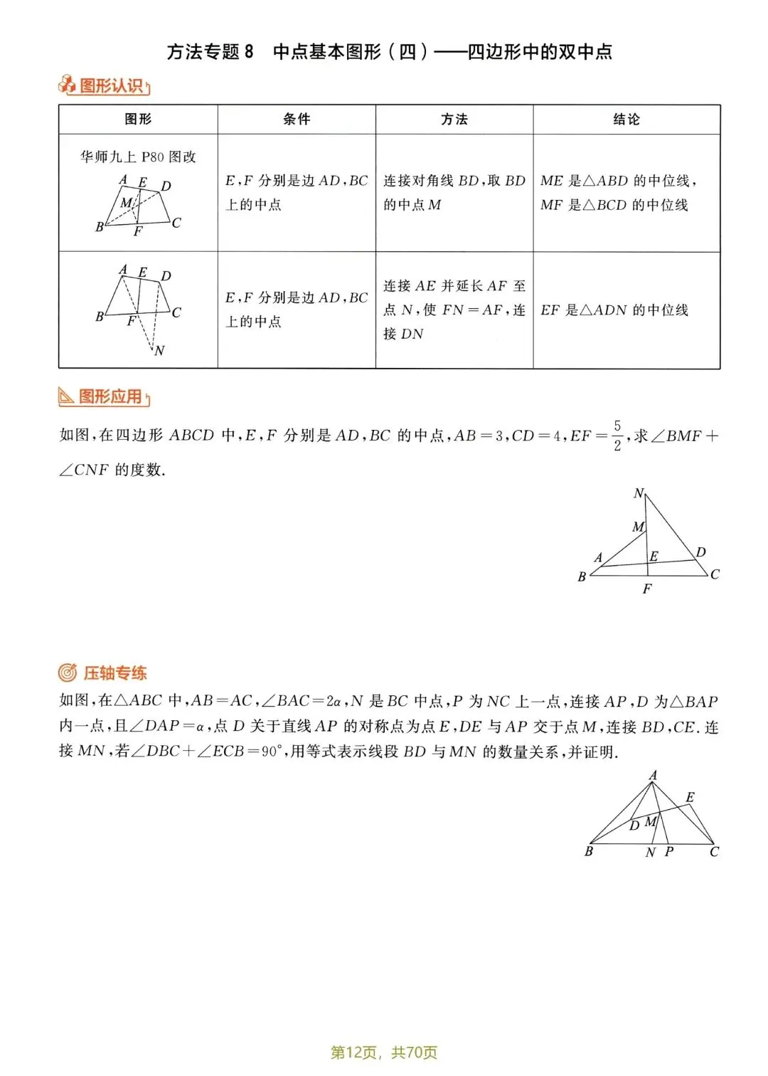 中考压轴题13模块52专题 第14张