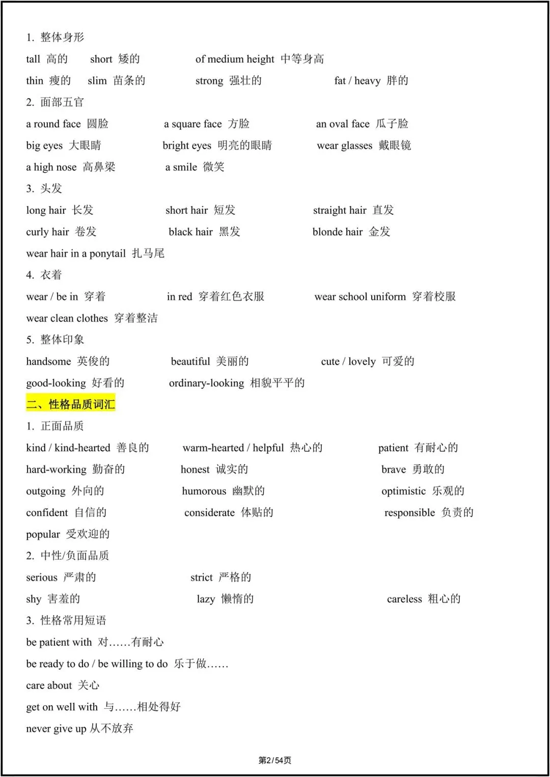 中考英语|2026中考英语满分写作模板汇总+全册题型梳理,电子版可打印! 第3张