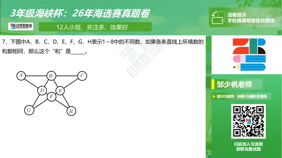 【真题】26年海峡杯福建省海选赛2-4年级 第9张 【真题】26年海峡杯福建省海选赛2-4年级 第9张
