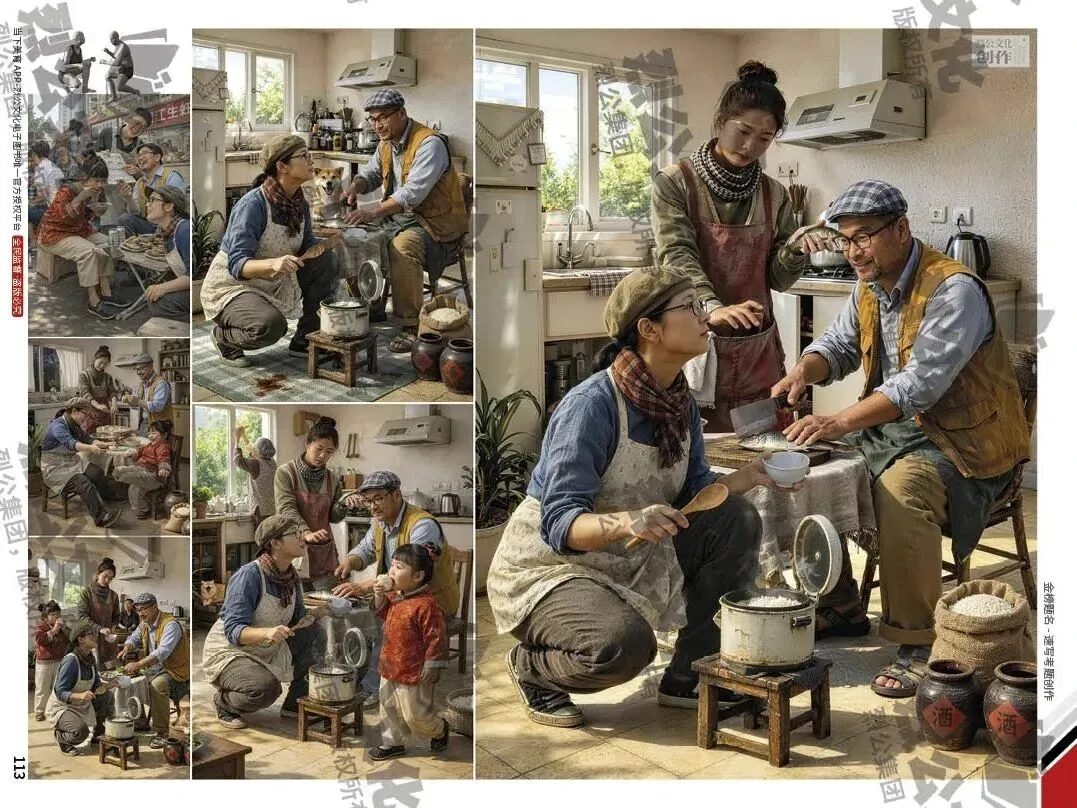 《金榜题名-速写考题创作》从考试题型出发,涵盖改革单人到多人场景、美术鉴赏二创、模板套题、一题多解、创意速写、真题与考月考. 第50张