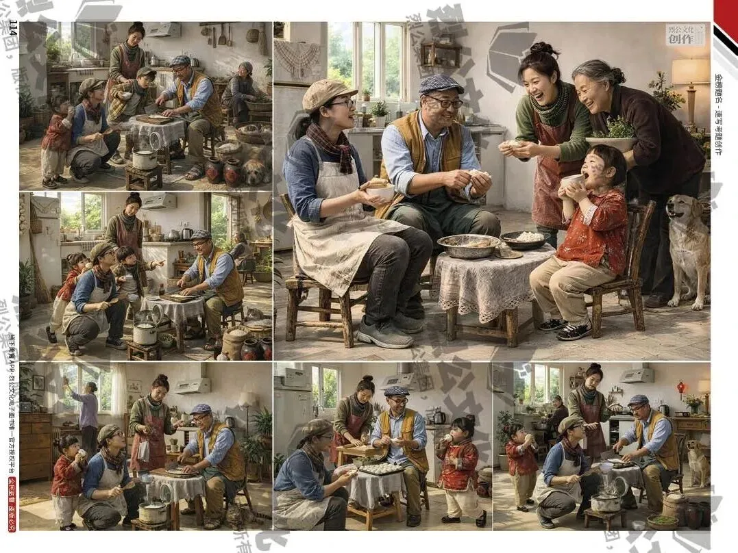 《金榜题名-速写考题创作》从考试题型出发,涵盖改革单人到多人场景、美术鉴赏二创、模板套题、一题多解、创意速写、真题与考月考. 第51张