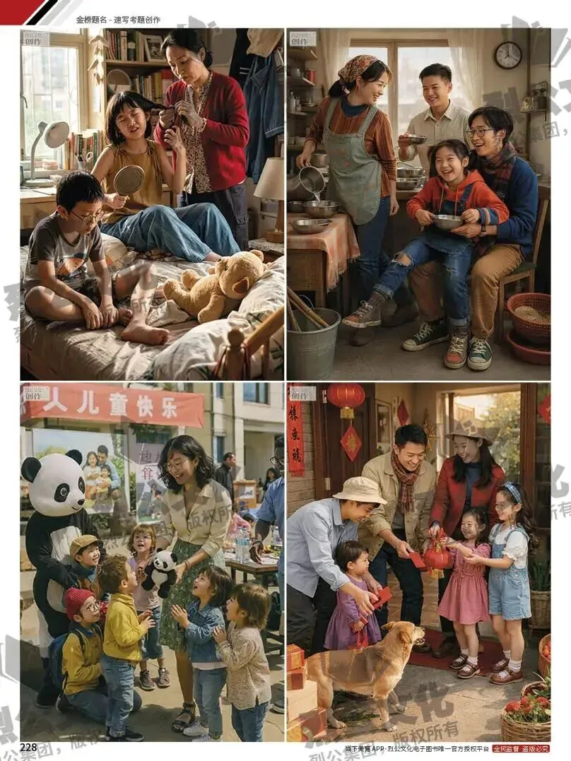 《金榜题名-速写考题创作》从考试题型出发,涵盖改革单人到多人场景、美术鉴赏二创、模板套题、一题多解、创意速写、真题与考月考. 第89张