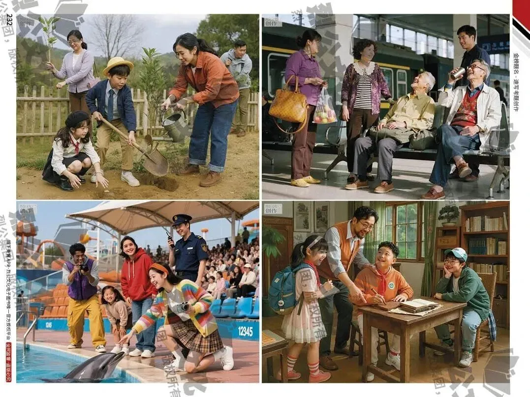 《金榜题名-速写考题创作》从考试题型出发,涵盖改革单人到多人场景、美术鉴赏二创、模板套题、一题多解、创意速写、真题与考月考. 第90张