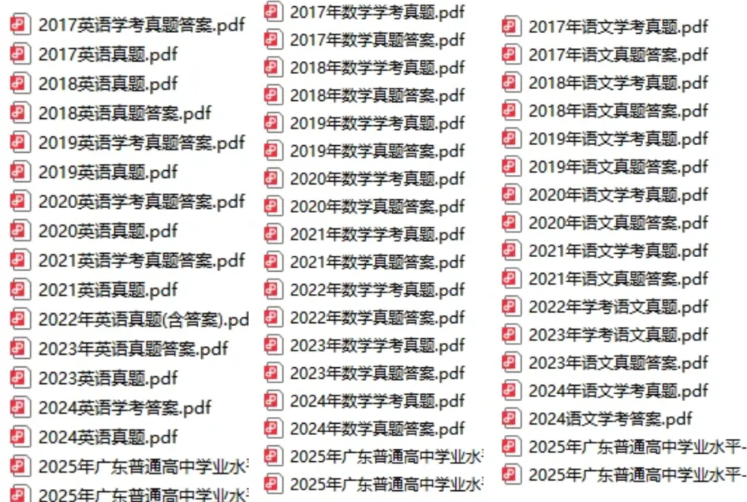 历年广东春季高考真题,免费领取! 第3张 历年广东春季高考真题,免费领取! 第3张