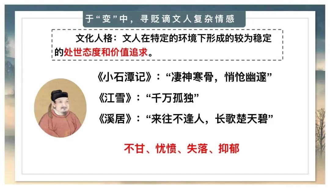 中考贬谪类诗词复习公开课太赞了! 第15张