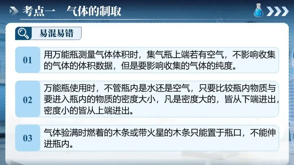 中考化学专题复习 | 专题十七《气体的制取、检验和净化》课件+配套教学设计 第20张 中考化学专题复习 | 专题十七《气体的制取、检验和净化》课件+配套教学设计 第20张