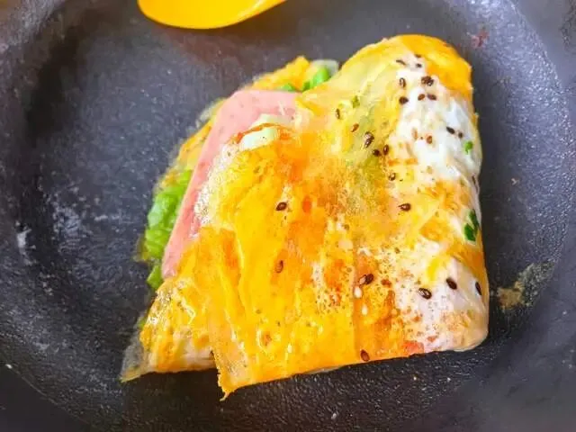 中考倒计时!初三儿子早餐不费妈,土豆也可以做叠叠饼,孩子爱吃 第7张