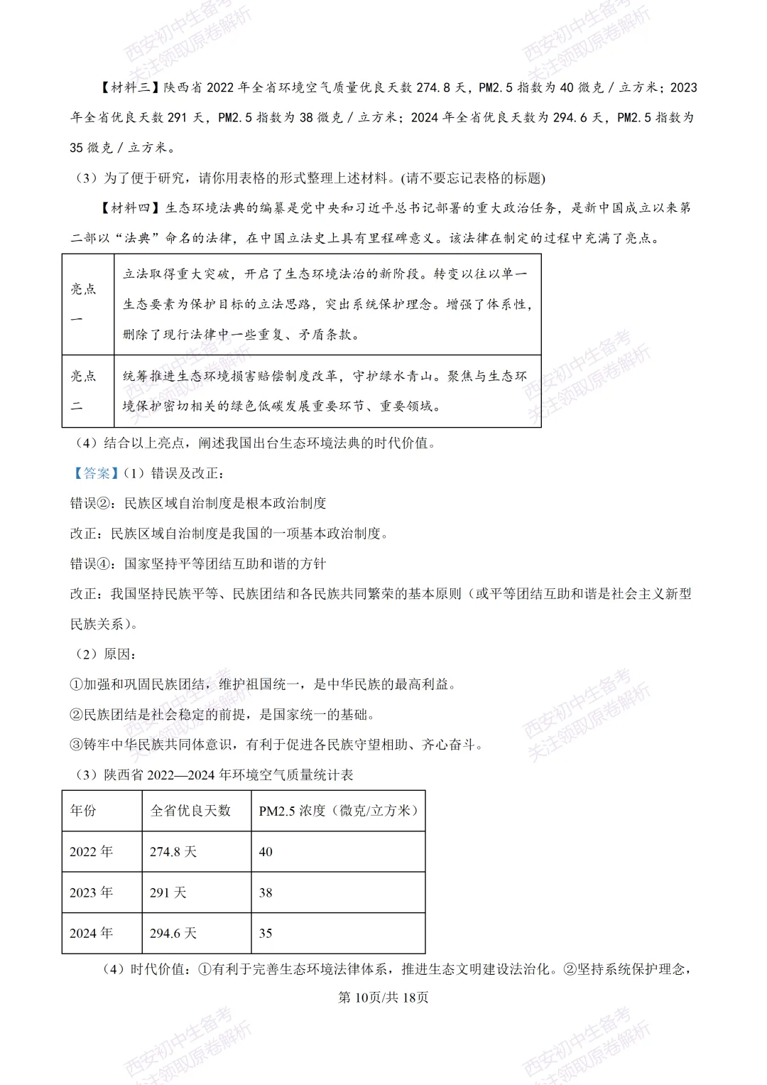 全科含答案!西安2026中考模拟:【西安高新一中沣东中学】九年级模拟检测【道德与法治】免费下载! 第25张