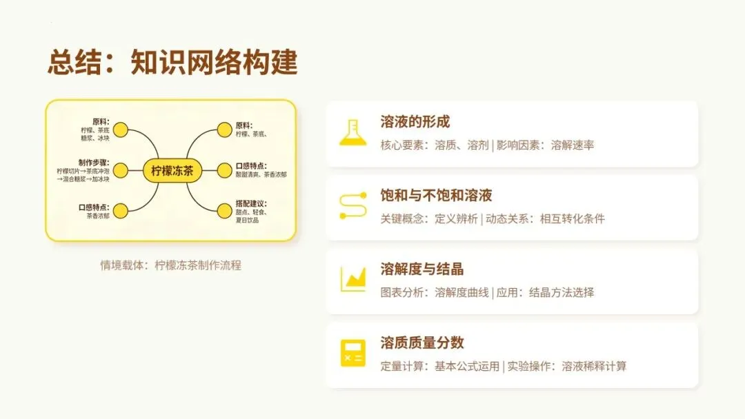 中考化学《溶液》专题复习——柠檬冻茶里的溶液世界 第19张