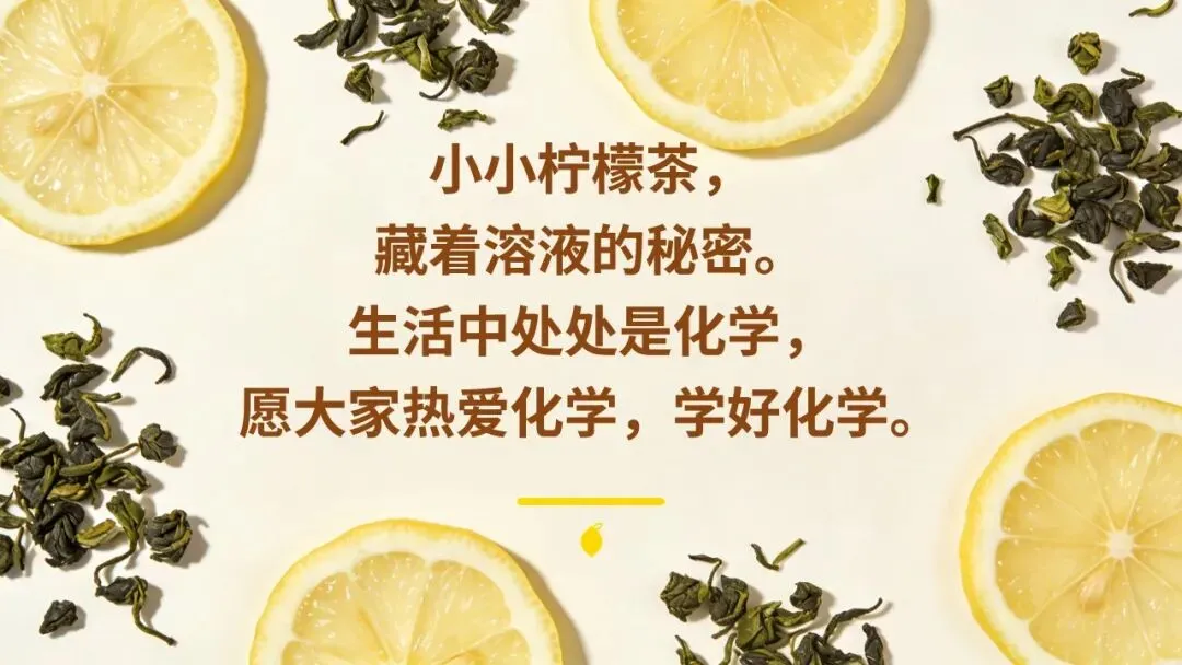 中考化学《溶液》专题复习——柠檬冻茶里的溶液世界 第21张