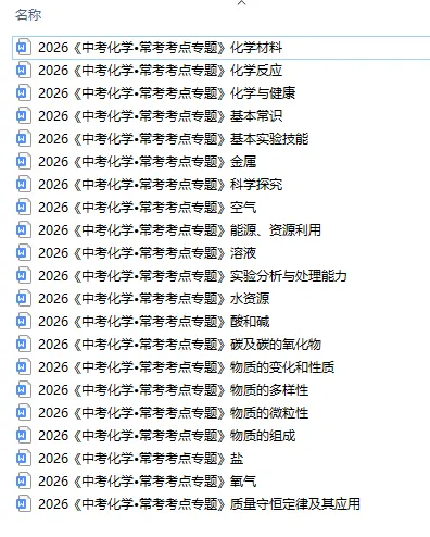 中考化学一轮复习资料 第1张
