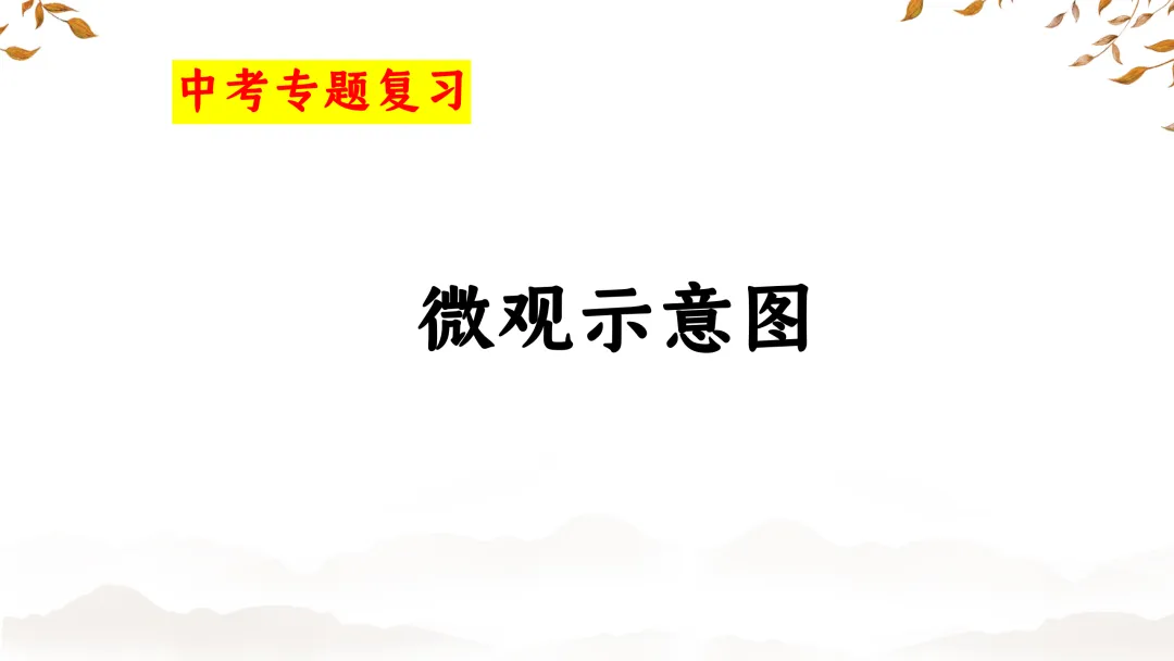 F843 二轮中考专题复习 决胜中考2026 优质课资源包 初中化学《专题复习---微观示意图》课件PPT+教学设计Word 第2张