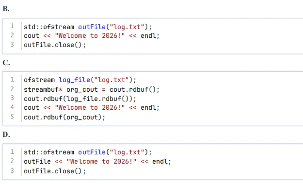 2026 年 3 月 GESP C++ 四级真题解析(多级指针、数组指针、结构体参数传递、输出重定向) 第16张