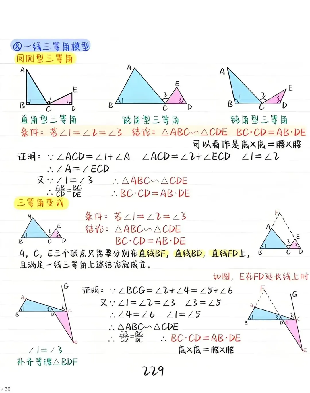 夯爆了!相似保姆级教程,一网打尽中考相似模型 第5张 夯爆了!相似保姆级教程,一网打尽中考相似模型 第5张