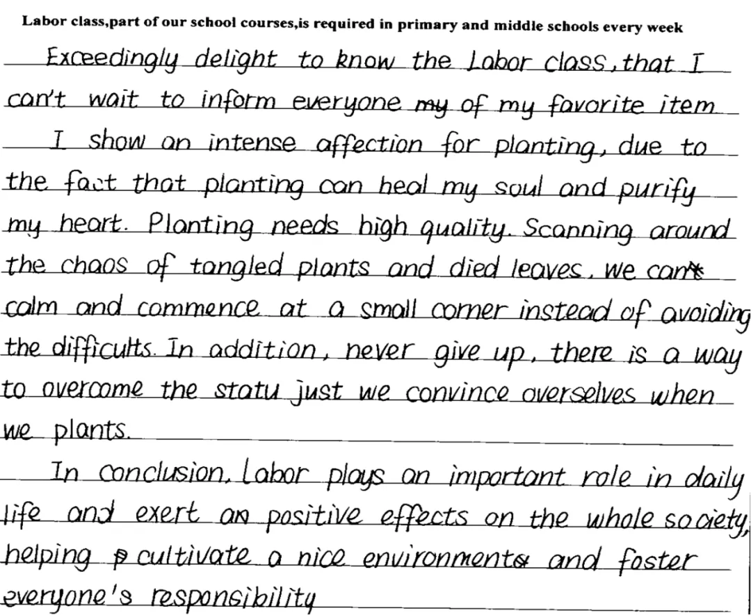 7年高考真题+模拟题“劳动”主题应用文总结,助你“劳动”应用文拿满分!(附波姐原创下水文集锦) 第8张