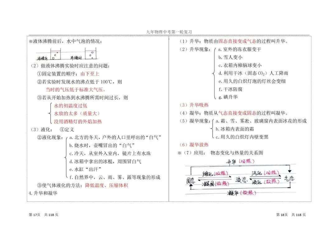 【中考物理】九年级物理第一轮复习知识点总结 第12张
