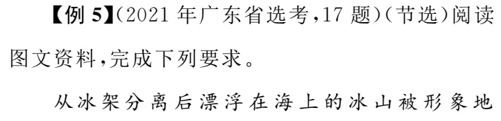 图解高考真题:2021广东卷更多以降雨形式出现的降水会加速南极海冰的融化 第1张