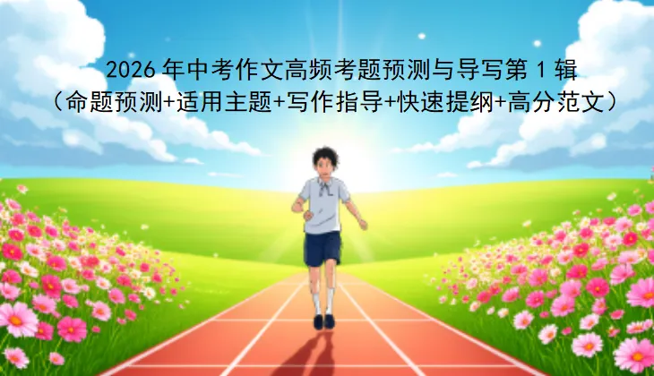 2026年中考作文高频考题预测与导写第1辑(命题预测+适用主题+写作指导+快速提纲+高分范文) 第2张