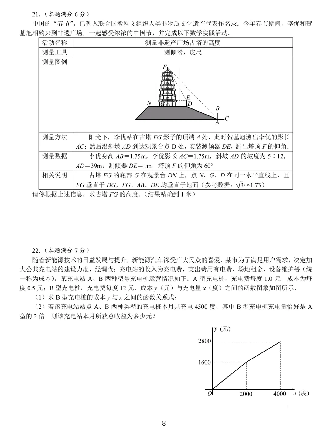 中考数学基本功26套 第8张