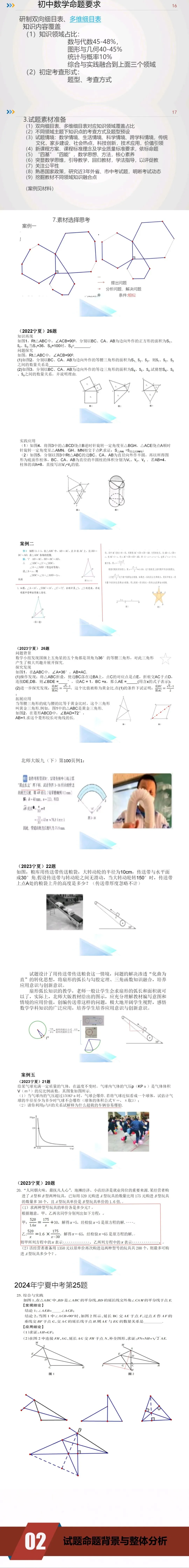 宁夏中考数学的特点与分析 第4张