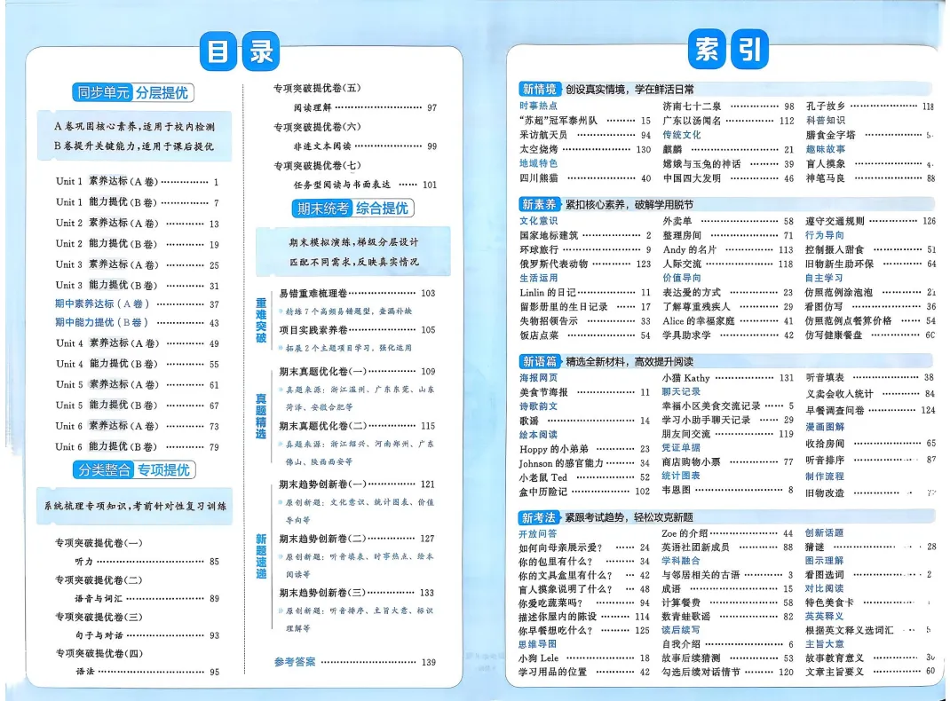 26春新1-6年级下册《学霸提优大试卷》英语一二三四五六年级下册(最新人教版) 第5张