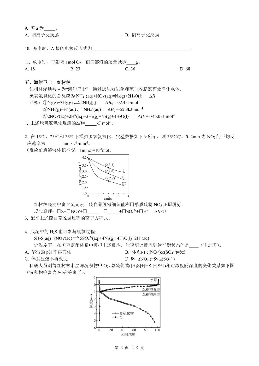 2026届上海市闵行区高三二模化学试卷(含答案) 第6张
