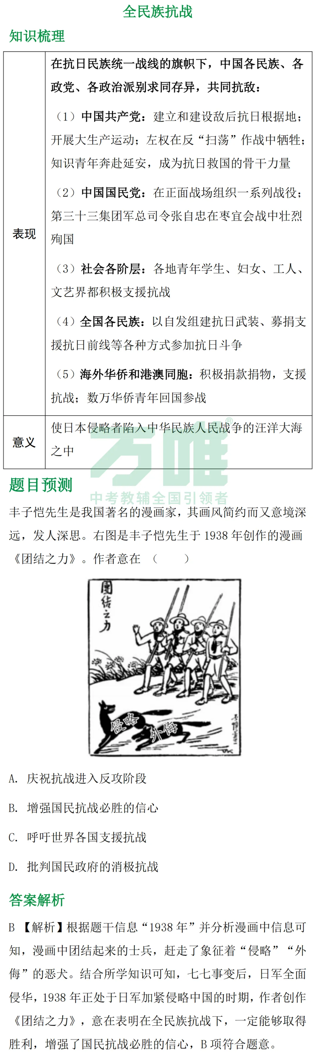 黑白卷团队预测 | 2026中考历史必考知识&题目③(可下载打印) 第11张