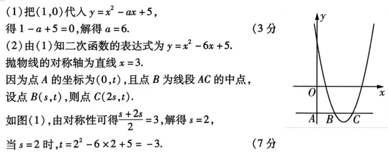 中考数学提分好题分享:初三二次函数——数形结合 第2张