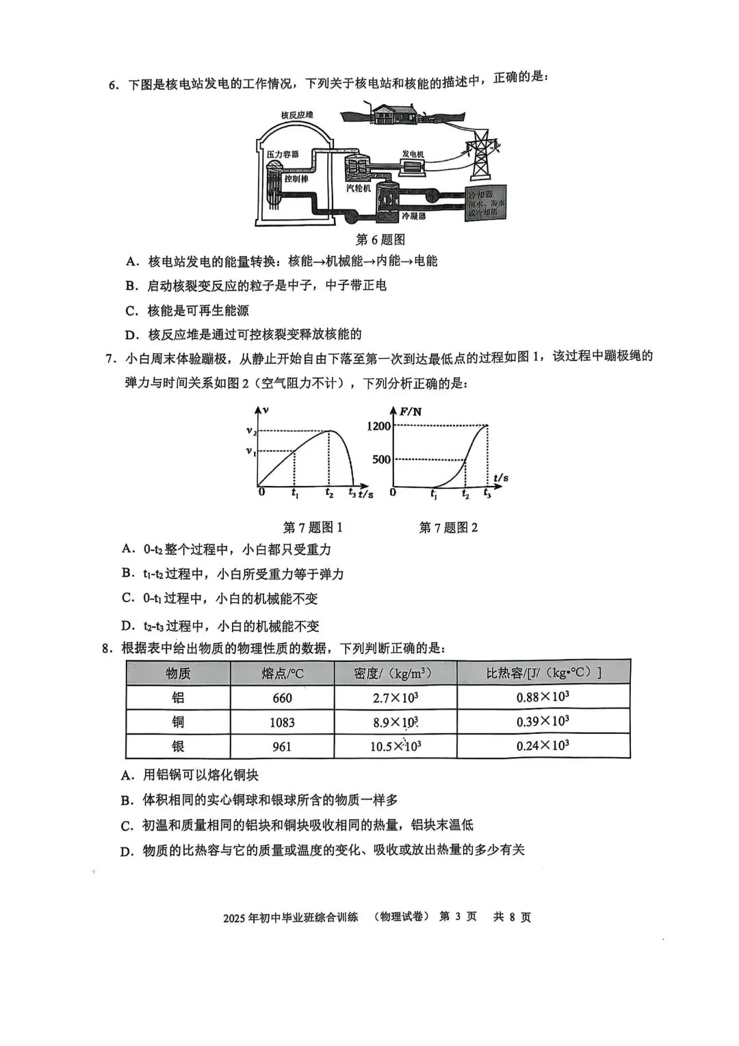 2024-2025学年广州各区中考一模试卷,中考刷题必备! 第28张