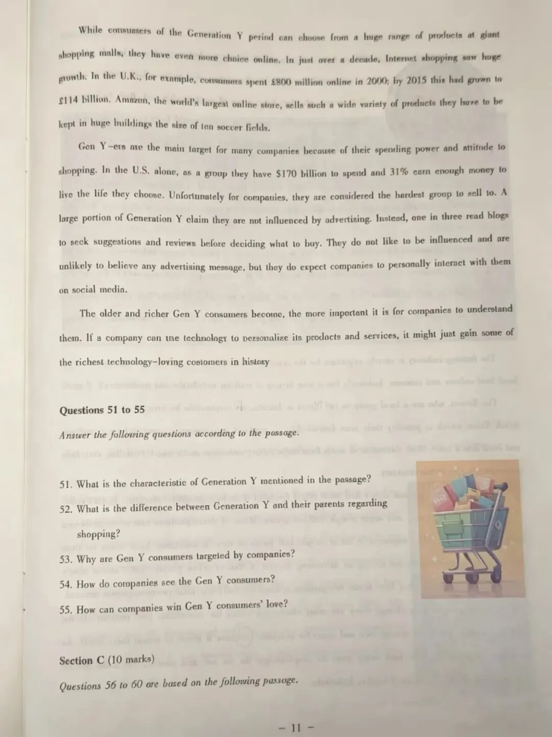 【大英赛真题】2026年全国大学生英语竞赛初赛C类真题及参考答案 第11张