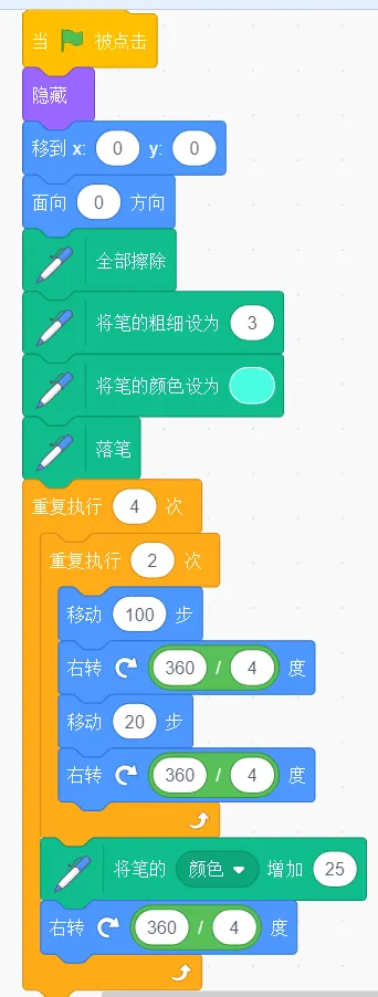 scratch真题2603-二级 七彩大风车 第5张