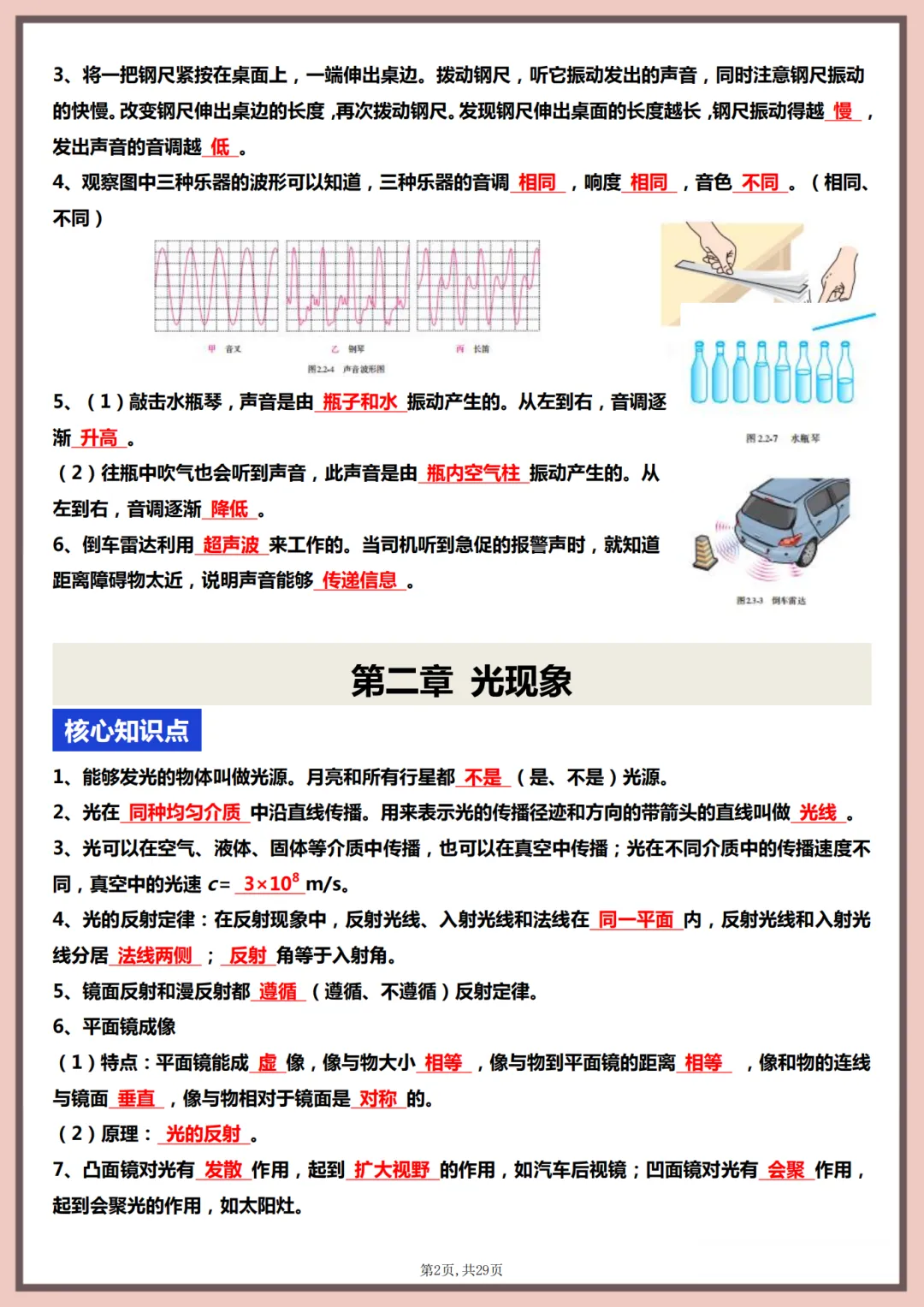 26年九年级中考物理一轮复习核心知识点、教材图片考点梳理 第9张