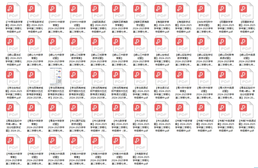 青岛初中期中考试时间确定!附:历年真题+答案 第2张