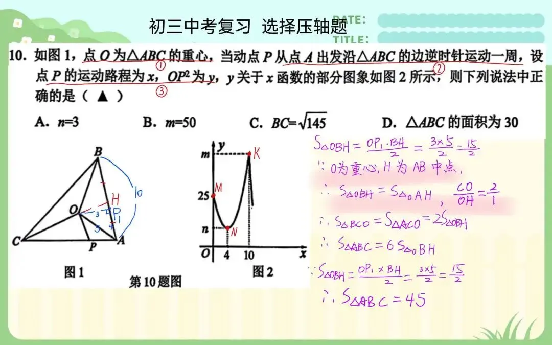 中考数学典型例题—选择压轴题 第5张