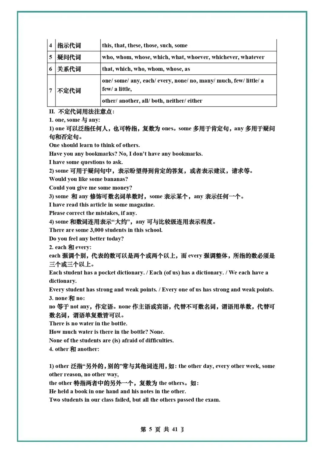 中考英语复习 | 初中英语语法知识汇总 第5张