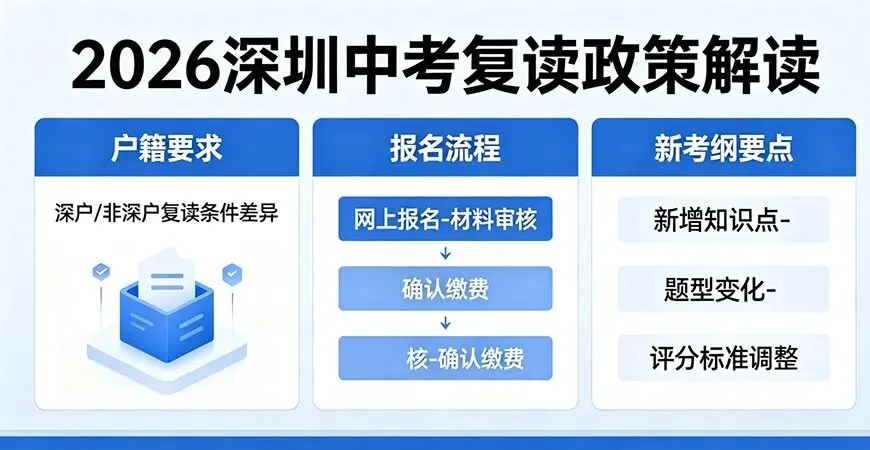 2026深圳中考复读政策解读|户籍、报名流程及新考纲必看 第2张