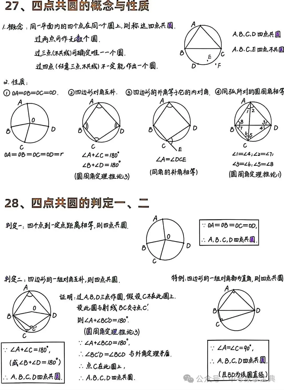 中考数学几何必考:32个圆的模型技巧方法 第15张