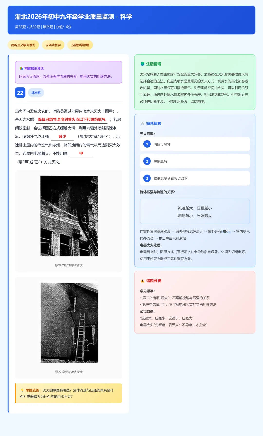 浙北2026年九年级中考一模科学试卷分析 第36张