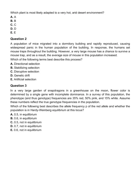 最新版USABO生物竞赛真题【2020-2026年】,免费领! 第9张 最新版USABO生物竞赛真题【2020-2026年】,免费领! 第9张