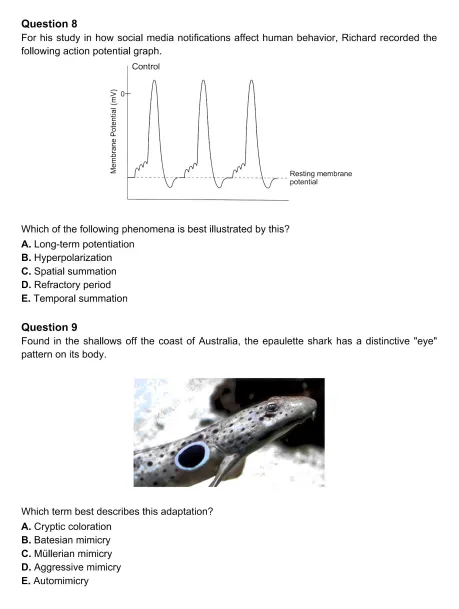 最新版USABO生物竞赛真题【2020-2026年】,免费领! 第19张 最新版USABO生物竞赛真题【2020-2026年】,免费领! 第19张