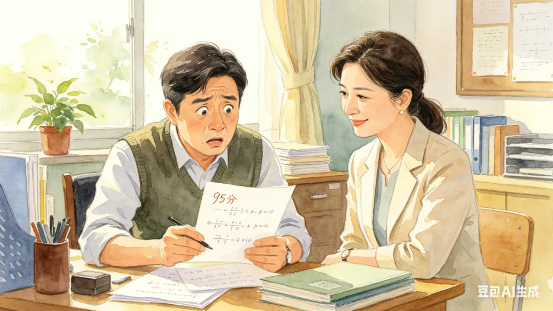 【教育叙事】95分的数学试卷 第7张