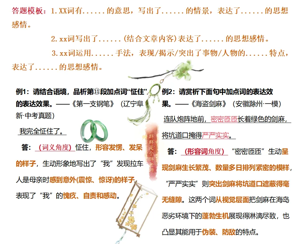 2026中考阅读理解答题格式超详细版(挑战全网最全~最好看~) 第16张