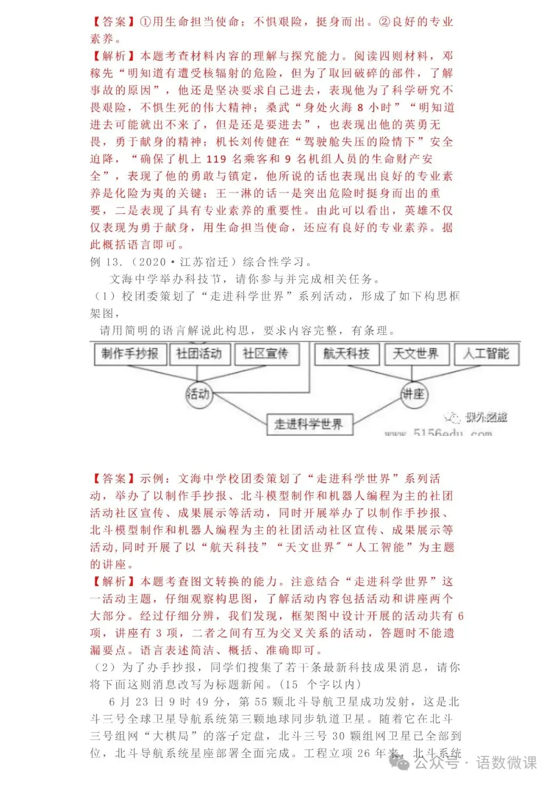 中考语文专项训练 专题12.信息提取与概括丨可下载 第11张