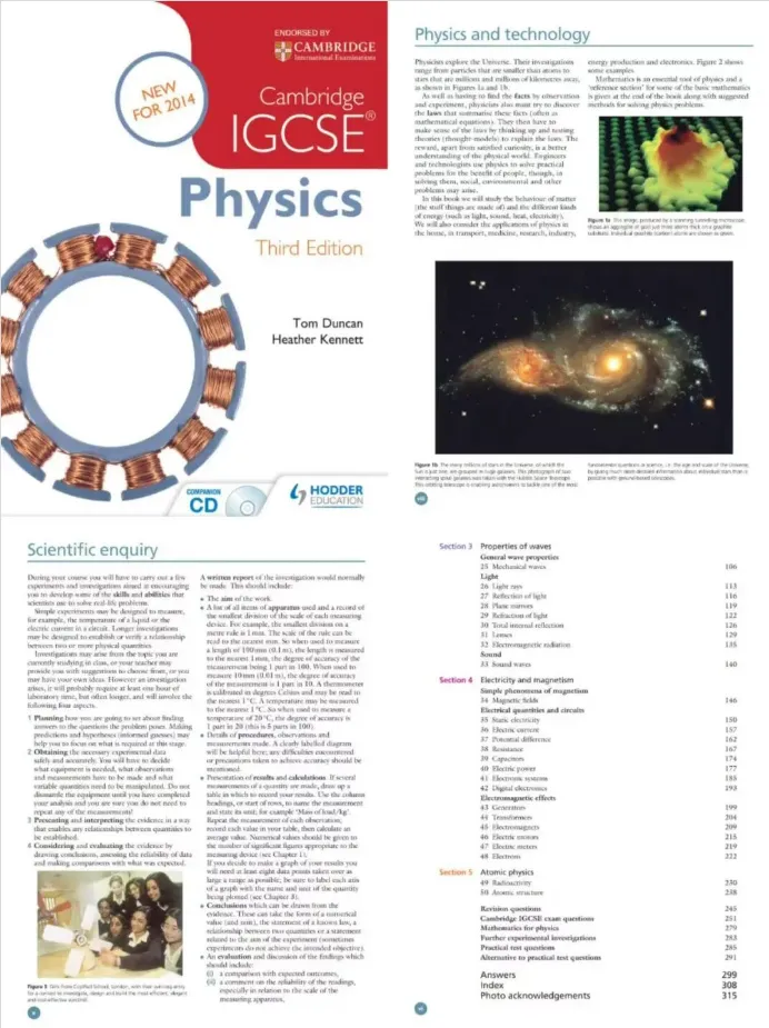 IGCSE物理全解析|附IG物理教材+真题免费领取~ 第3张 IGCSE物理全解析|附IG物理教材+真题免费领取~ 第3张