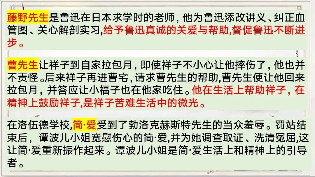 中考12部名著联读复习,这样讲太清晰了 第18张