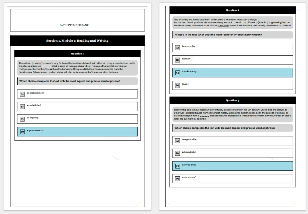 2026年SAT考情深度复盘:3月真题难点总结 +4月冲刺PDF资料包免费领! 第17张
