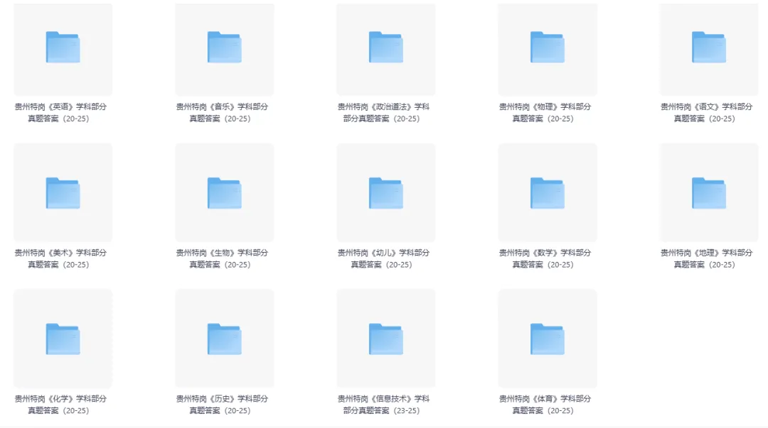 贵州特岗学科历年真题(20-25) 第5张