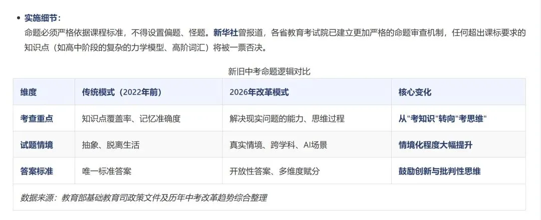 《2026中考大变局:从＂死记硬背＂到＂AI适应力＂,家长该如何应对?》 第1张