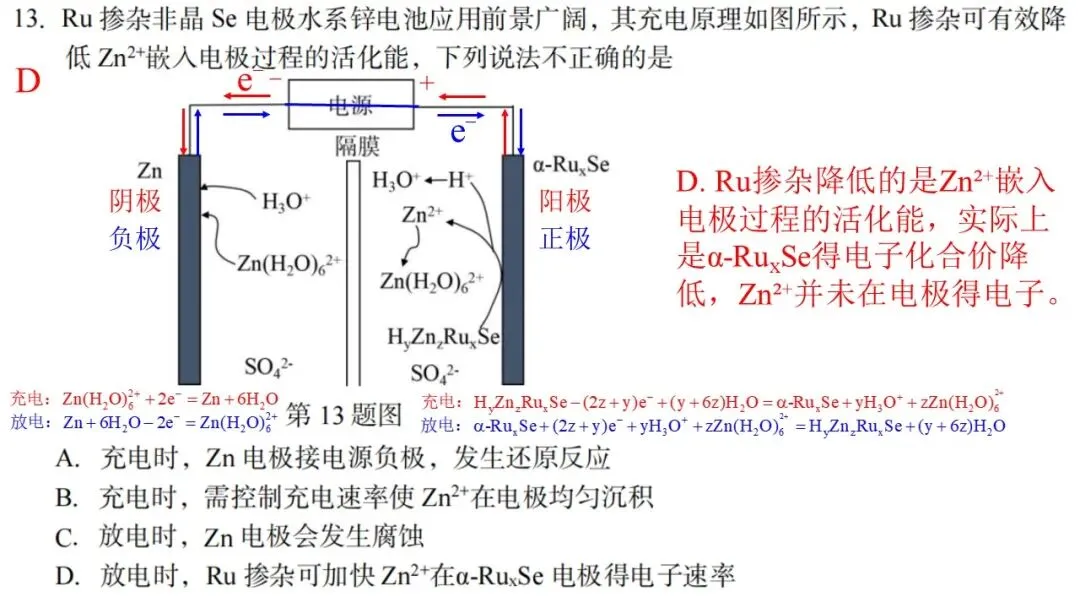 2604 台州二模化学试卷解析与讲评 第18张