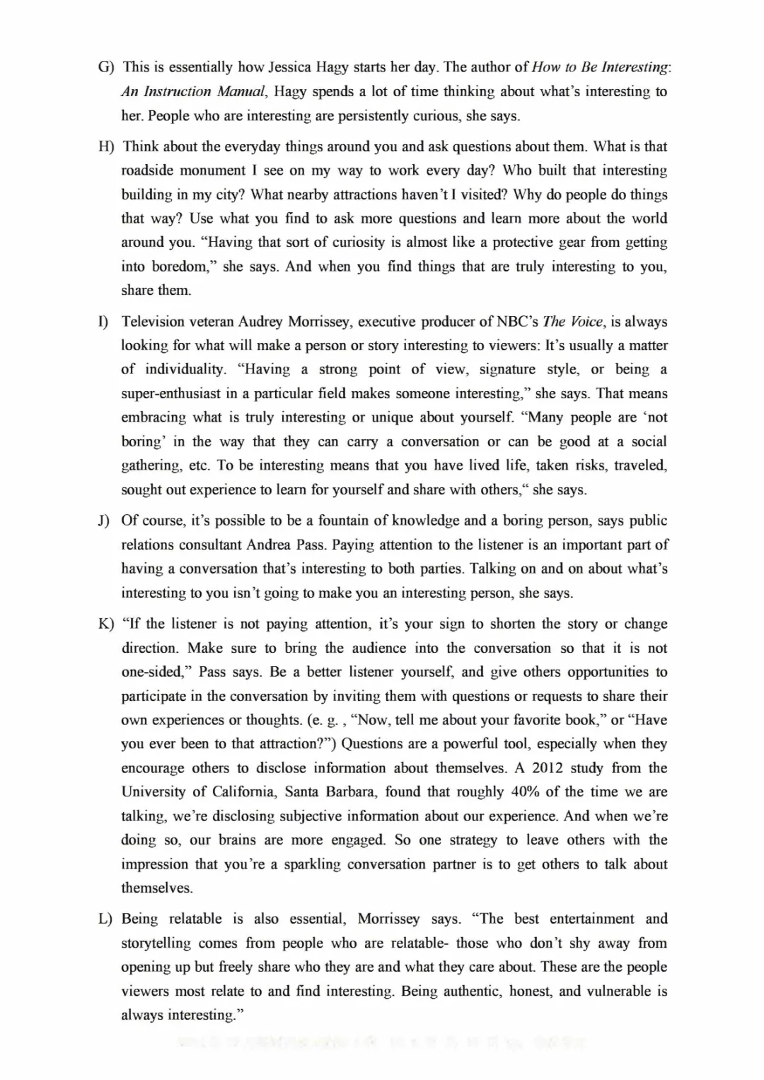 2017到2025年英语四级真题完整版可打印 第227张